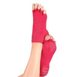 Knitido+ Tani, Zehensocken mit Grip, für Yoga, Pilates und Fitness, Größe:39-42, Farbe :magenta (37) von Knitido