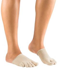 Knitido Dr. Foot Hallux-Valgus-Zehlinge, geschlossene Füßlinge zur Unterstützung bei Ballenzeh, Farbe:Beige (007), Größe:35-40 von Knitido