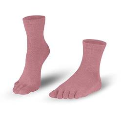 Knitido Essentials Midi, halb hohe Zehensocken aus 85% Baumwolle, für jeden Tag, für Damen und Herren, Größe:39-42, Farbe:Coral (837) von Knitido