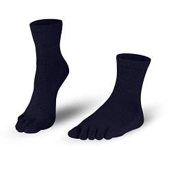 Knitido Essentials Midi, halb hohe Zehensocken aus 85% Baumwolle, für jeden Tag, für Damen und Herren, Größe:43-46, Farbe:Navy (806) von Knitido