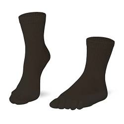 Knitido Essentials Relax wadenlange Komfort-Zehensocken aus 83% Baumwolle, ohne Gummiband, Größe:35-38, Farbe:schwarz (001) von Knitido