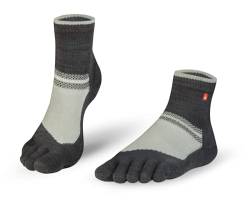 Knitido Outdoor Midi Zehensocken, kurze atmungsaktive Wandersocken für Damen und Herren von Knitido