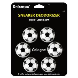 Knixmax Desodorierungsbälle Schuh Deodorants Bälle Schuh-Deo Lufterfrischer Ideal für Sneaker Sporttaschen Schließfächer - 6er-Pack - Kölner - Fußball von Knixmax