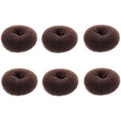 Extra kleiner Haarknotenformer für Kinder, 6 Stück, Chignon-Haar-Donut-Socken, Dutt-Form für Mädchen, Mini-Donut-Former für kurzes und dünnes Haar von KnoRRs