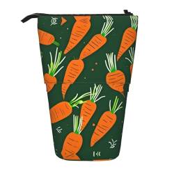 Happy Carrot Teleskop Bleistift Tasche Stifthalter Schreibwaren Fall Stand Up Retractable Transformator Tasche Organizer von KoNsev