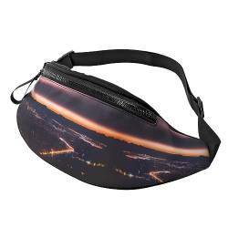 Night Sky Fashion Sling Purse Shoulder Bag Fanny Pack Causal Chest Bum Bag Backpack for Workout Traveling Running, Schwarz , Einheitsgröße von KoNsev