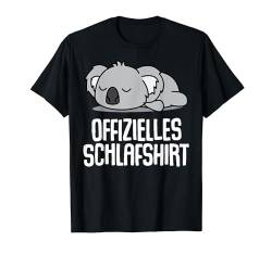 Offizielles Schlafshirt Pyjama Nachthemd Koala Bär Geschenk T-Shirt von Koalabär Bären Geschenkidee Langschläfer Faulenzer