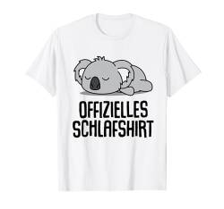 Offizielles Schlafshirt Pyjama Nachthemd Koala Bär Geschenk T-Shirt von Koalabär Fun Geschenkidee Langschläfer Faulenzer