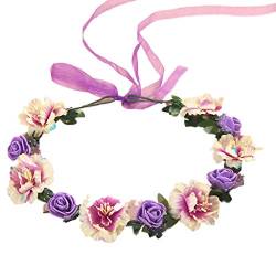 6 Farben Erwachsene Kinder Unregelmäßige Faux Rose Blumen Stirnband Blumen Mädchen Braut Hochzeit Farbe Kranz Krone Kopfschmuck von Kobeleen