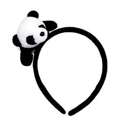 Niedlicher Panda-Kopfschmuck, elastisches Stirnband für Kopf, Schleife, Haargummi, Brosche, Armband, Haar, Kleidung, Accessoires von Kobeleen