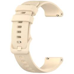 Kobmand Schnellwechsel-Armband,18mm 20mm 22mm Silikon Uhrenarmbänder für Garmin Ersatzarmband Uhr Damen & Herren (18 mm, Beige) von Kobmand