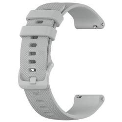 Kobmand Schnellwechsel-Armband,18mm 20mm 22mm Silikon Uhrenarmbänder für Garmin Ersatzarmband Uhr Damen & Herren (22mm, Grau) von Kobmand