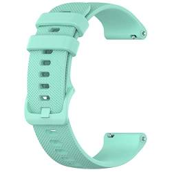 Kobmand Schnellwechsel-Armband,18mm 20mm 22mm Silikon Uhrenarmbänder für Garmin Ersatzarmband Uhr Damen & Herren (22mm, teal) von Kobmand