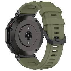 Kobmand Silikon Armband kompatibel mit Amazfit T-Rex Ultra, Austausch Uhrenarmband Schnellwechsel Wristband für Amazfit T-Rex Ultra (green) von Kobmand