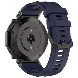 Kobmand Silikon Armband kompatibel mit Amazfit T-Rex Ultra, Austausch Uhrenarmband Schnellwechsel Wristband für Amazfit T-Rex Ultra (navy blue) von Kobmand