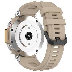 Kobmand Silikon Armband kompatibel mit Amazfit T-Rex Ultra, Austausch Uhrenarmband Schnellwechsel Wristband für Amazfit T-Rex Ultra (yellow) von Kobmand