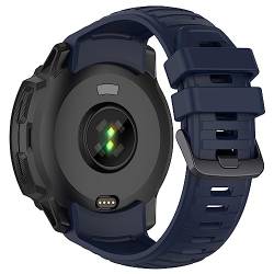 Kobmand Silikon Armband kompatibel mit Garmin instinct 2X, Austausch Uhrenarmband Schnellwechsel Wristband für Garmin instinct 2X (navy blue) von Kobmand