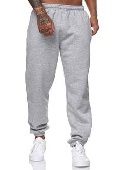 Koburas Herren Jogginghose Streetwear Design Hip Hop Sporthose für Männer Trainingshose Laufhose Gym Freizeithose Baggy Sweatpants Chill Modell KO-13115 Grau S von Koburas