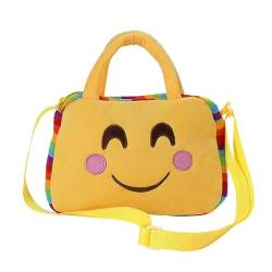 Niedlicher Plüsch-Rucksack mit lustigem Gesicht - Quadratische Form, ideal für Kindergartenkinder, Farbe:Motiv 5 von König Design