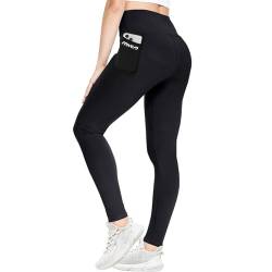 Kogmaworn 1/2er Pack Gym Leggings Damen High Waist Leggings mit Taschen Damen Leggings Damen Push Up Leggings Schwarz Sport Leggings von Kogmaworn