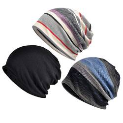 Kojoon Damen Chemo Hut 3er Pack Beanie Cap Schal Turbans Hut Gatsby Cancer Head Wraps von Kojoon