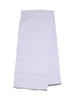 Kolakeer™ Herren Baumwolle Lungi - Einfach zu tragen Genäht Einfarbig Mundu Kaili Saaram Sarong Lungi - 2,10 Meter, Weiss/opulenter Garten, Einheitsgröße von Kolakeer