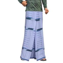 Kolakeer™ Herren Lungi Designer Lungi Baumwoll-Sarong, 2,10 m, leicht zu tragen, Longyi Mundu Kaili Saaram Sarong, Mehrfarbig/Meereswellen (Ocean Tides), Einheitsgröße von Kolakeer