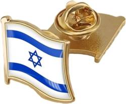 Israelische Flaggennadel, patriotische israelische Anstecknadel, israelische Flaggen-Brosche, israelische Patriotische Anstecknadel, israelische Brosche, Geschenk, ich stehe mit Israel-Flaggennadel, von Kolarmo
