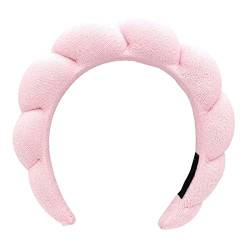M-imi and C-o Spa Headband for Women,Sponge & Terry Towel Cloth Fabric Head Band for Skincare,Face Washing, Makeup Removal,Shower, Facial Mask - Soft & Absorbent Material, Hair Accessories. (Pink) von Kolarmo