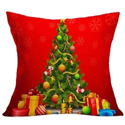 Kissenbezug Kolylong® 45cm x 45cm Weihnachten drucken für Dekoration Festival Sofa Bett Heimtextilien Home Decor Kissen Kissenbezug Pillowcase (B) von Kolylong