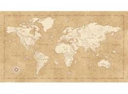 KOMAR Vliestapete "Vintage World Map" Tapeten Gr. B/L: 500 m x 280 m, Rollen: 1 St., bunt Vliestapeten von Komar