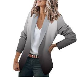 Komiseup Blazer Damen Bunt Blumen Muster Graphics Langarm Blazer Slim Fit Geschäft Büro Jacke Mantel Casual Anzüge von Komiseup