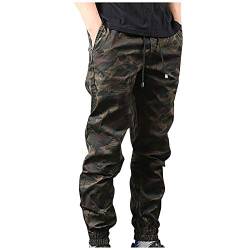 Komiseup Jogginghose Herren Baggy Camouflage Hose Männer Stretch Sweatpants Sporthose Jogginghose Jogger Trainingshose Slim Fit Casual Chino Pants von Komiseup