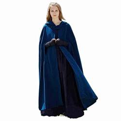 Komiseup Wollener Umhang Capes für Damen Lang Herbst Winter Lose Umhang mit Kapuze Mantel Poncho Kap Strickpulli Longstrickjacke Trenchcoat Outwear Mantel Hoodie Top von Komiseup