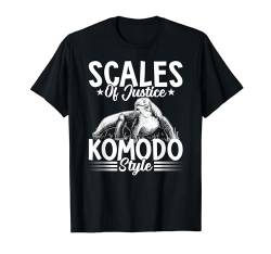 Waage Der Gerechtigkeit Komodowaran-besitzer Wildtiertiere T-Shirt von Komodo Dragons Owner Wildlife Animals Lover