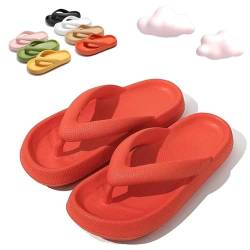Cloudies Flip Flops for Women - Cloudies Slides for Women, Cozislides Sandals, for Indoor and Outdoor (Red, Erwachsene, Damen, 40, Numerisch (von/bis), EU Schuhgrößensystem, 41, M) von Konenbra
