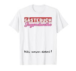 Jugendweihe Deko Gästebuch Firmung Erstkommunion Gästeliste T-Shirt von Konfirmation Firmung Deko Kommunion Jugendfeier