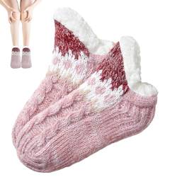 Winter-Slipper-Socken - Universelle flauschige Lammwollsocken in Einzelgröße | Wintersocken für Lounge, Arbeitszimmer, Wohnzimmer, Schlafzimmer, Spielzimmer, Esszimmer Kongou von Kongou