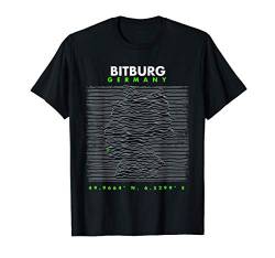 Deutschland Bitburg T-Shirt von Koordinaten Deutschlands