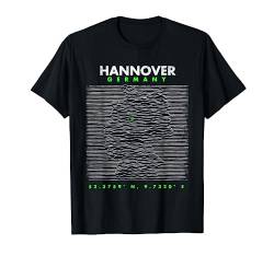 Deutschland Hannover T-Shirt von Koordinaten Deutschlands