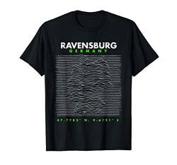 Deutschland Ravensburg T-Shirt von Koordinaten Deutschlands