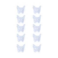 10 Stück Mini-Haarklammern in Schmetterlingsform, transparent, niedliche Clips, Haarschmuck für Frauen und Mädchen von Kopida
