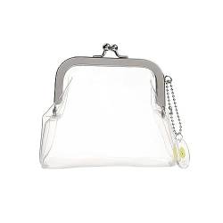 Klare Münzbörse Transparente Münztasche für Frauen Mädchen, Kosmetik Make-up Taschen PVC Kiss-Lock Brieftasche für kleine Gegenstände, modisch von Kopida