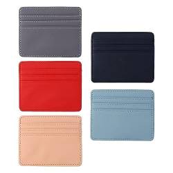 Kopida 5 Pcs Slim Front Pocket Minimalist Credit Card Purse Ultra Thin Front Pocket Card Wallet Slim Card Case von Kopida