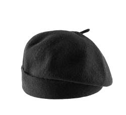 Kopka Accesssories - Beanie Damen Woollen Roll Upp Beret - Noir von Kopka Accesssories