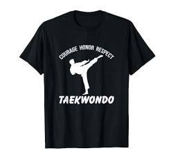 Taekwondo Taekwondo-Kämpfer T-Shirt von Koreanische Kampfkunst Kampfsport Training TKD
