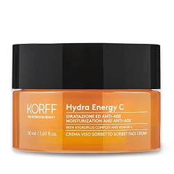Korff Hydra Energy C Gesichtscreme mit Hydroplus Complex, feuchtigkeitsspendende Formel mit Hyaluronsäure für normale und gemischte Haut, 50 ml von Korff