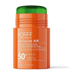 Korff Sun Secret Air Stick SPF30, leichte Textur, hoher UVB- und UVA-Schutz, feuchtigkeitsspendend und Anti-Aging, wasserfest, 50 ml von Korff