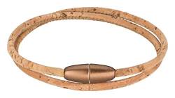 Korkarmband verschiedene Ausführungen | Armband aus Kork I vegan I Damen I Armband mit hochwertigem Magnetverschluss (natur) von Kork-Deko