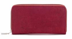 Portemonnaie für Damen - rot aus Korkstoff | Kork-Geldbeutel als Alternative zu Leder | Damen | vegan | nachhaltig | Geldbörse aus Kork von Kork-Deko